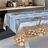 ANRO Tovaglia cerata, lavabile, da giardino, per interni ed esterni, 100 x 140 cm, con bordo tagliato, per vacanze