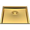 Foster Lavello una vasca 5554 249 finitura acciaio PVD gold da 44.6x44.6 cm