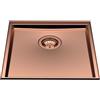 Foster Lavello una vasca 5554 348 finitura acciaio PVD copper da 43x43 cm