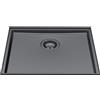 Foster Lavello una vasca 5555 246 finitura acciaio PVD gun metal da 54.6x44.6 cm