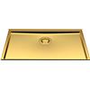 Foster Lavello una vasca 5557 349 finitura acciaio PVD gold da 74x43 cm