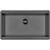 Foster Lavello una vasca 1034 856 finitura acciaio PVD gun metal da 79x46.6 cm