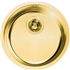 Foster Lavello rotondo a una vasca 1130 869 finitura acciaio PVD gold da Ø42.5 cm