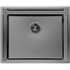 Foster Lavello una vasca 1255 856 finitura acciaio PVD gun metal da 57x47 cm