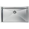 Foster Lavello a una vasca 1717 850 finitura acciaio inox da 75x44 cm