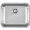 Foster Lavello una vasca 1845 850 finitura acciaio inox da 48.8x43.8 cm