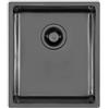 Foster Lavello una vasca 2153 856 finitura acciaio PVD gun metal da 38x44 cm
