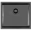 Foster Lavello una vasca 2154 856 finitura acciaio PVD gun metal da 49x44 cm