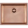 Foster Lavello una vasca 2155 858 finitura acciaio PVD copper da 54x44 cm