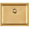 Foster Lavello una vasca 2155 859 finitura acciaio PVD gold da 54x44 cm