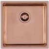 Foster Lavello una vasca 2156 858 finitura acciaio PVD copper da 44x44 cm