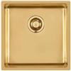 Foster Lavello una vasca 2156 859 finitura acciaio PVD gold da 44x44 cm