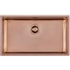 Foster Lavello una vasca 2157 858 finitura acciaio PVD copper da 75x44 cm