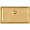 Foster Lavello una vasca 2157 859 finitura acciaio PVD gold da 75x44 cm