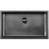 Foster Lavello una vasca 2157 886 finitura acciaio PVD gun metal da 75x44 cm
