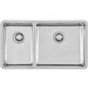Foster Lavello due vasche 2205 850 finitura acciaio inox da 80x45 cm