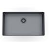 Foster PRONTA CONSEGNA - Foster Lavello una vasca 4371 056 finitura acciaio PVD gun metal da 72.6x41.6 cm