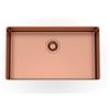 Foster Lavello una vasca 4371 058 finitura acciaio PVD copper da 72.6x41.6 cm
