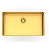 Foster Lavello una vasca 4371 059 finitura acciaio PVD gold da 72.6x41.6 cm