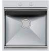 Foster Lavello una vasca 1012 050 finitura acciaio inox da 51.8x56 cm