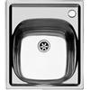 Foster Lavello una vasca 1144 001 finitura acciaio inox da 44x50 cm - Vasca a destra