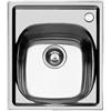 Foster Lavello una vasca 1144 061 finitura acciaio inox da 44x50 cm - Vasca a destra