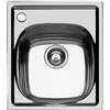 Foster Lavello una vasca 1144 062 finitura acciaio inox da 44x50 cm - Vasca a sinistra