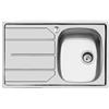 Foster Lavello una vasca con gocciolatorio a sinistra 1179 061 finitura acciaio inox da 79x50 cm