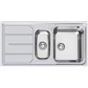 Foster Lavello una vasca con vaschetta e gocciolatoio a sinistra 1197 161 finitura acciaio inox da 97x50 cm