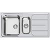 Foster Lavello una vasca con vaschetta e gocciolatoio a destra 1197 462 finitura acciaio inox da 97x50 cm