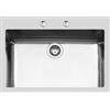 Foster Lavello una vasca 2278 050 finitura acciaio inox da 77x52 cm - IN PROMOZIONE FINO AL 30/06