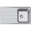 Foster Lavello una vasca con gocciolatoio a sinistra 5186 061 finitura acciaio inox da 86x50 cm