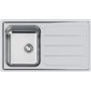 Foster Lavello una vasca con gocciolatoio a destra 5186 062 finitura acciaio inox da 86x50 cm