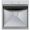 Foster Lavello una vasca 1011 050 finitura acciaio inox da 51.8x56 cm