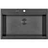 Foster Lavello una vasca 1034 056 finitura acciaio PVD gun metal da 80.6x52 cm