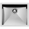 Foster Lavello una vasca 1215 050 finitura acciaio inox da 56.4x46.4 cm