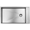 Foster Lavello una vasca 1237 050 finitura acciaio inox da 75x44 cm