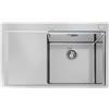 Foster Lavello una vasca con gocciolatoio a sinistra 1250 051 finitura acciaio inox da 86x52 cm