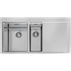 Foster Lavello una vasca con vaschetta e gocciolatoio a destra 1251 052 finitura acciaio inox da 100x52 cm