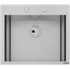 Foster Lavello una vasca 1410 000 finitura acciaio inox da 60x52 cm