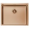Foster Lavello una vasca 2155 055 finitura acciaio PVD brandy fumè da 54x44 cm - IN PROMOZIONE FINO AL 30/06