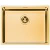 Foster Lavello una vasca 2155 059 finitura acciaio PVD gold da 54x44 cm