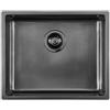 Foster Lavello una vasca 2155 086 finitura acciaio PVD gun metal da 54x44 cm