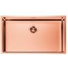 Foster Lavello una vasca 2157 058 finitura acciaio PVD copper da 75x44 cm