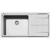 Foster Lavello una vasca con gocciolatoio a destra 2263 052 finitura acciaio inox da 98.3x51.3 cm