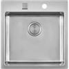 Foster Lavello una vasca 2264 080 finitura acciaio inox da 51x52 cm