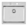Foster PRONTA CONSEGNA - Foster Lavello una vasca 2265 050 finitura acciaio inox da 56x52 cm