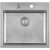 Foster Lavello una vasca 2265 080 finitura acciaio inox da 56x52 cm