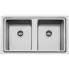 Foster Lavello due vasche 2283 050 finitura acciaio inox da 87.3x51.3 cm
