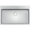 Foster Lavello una vasca 3367 050 finitura acciaio inox da 86x52 cm